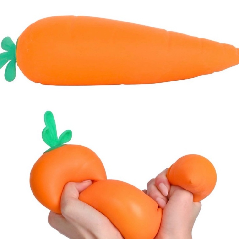 🥕🐣 Bright Orange Squeezy Carrot - quick 🚀